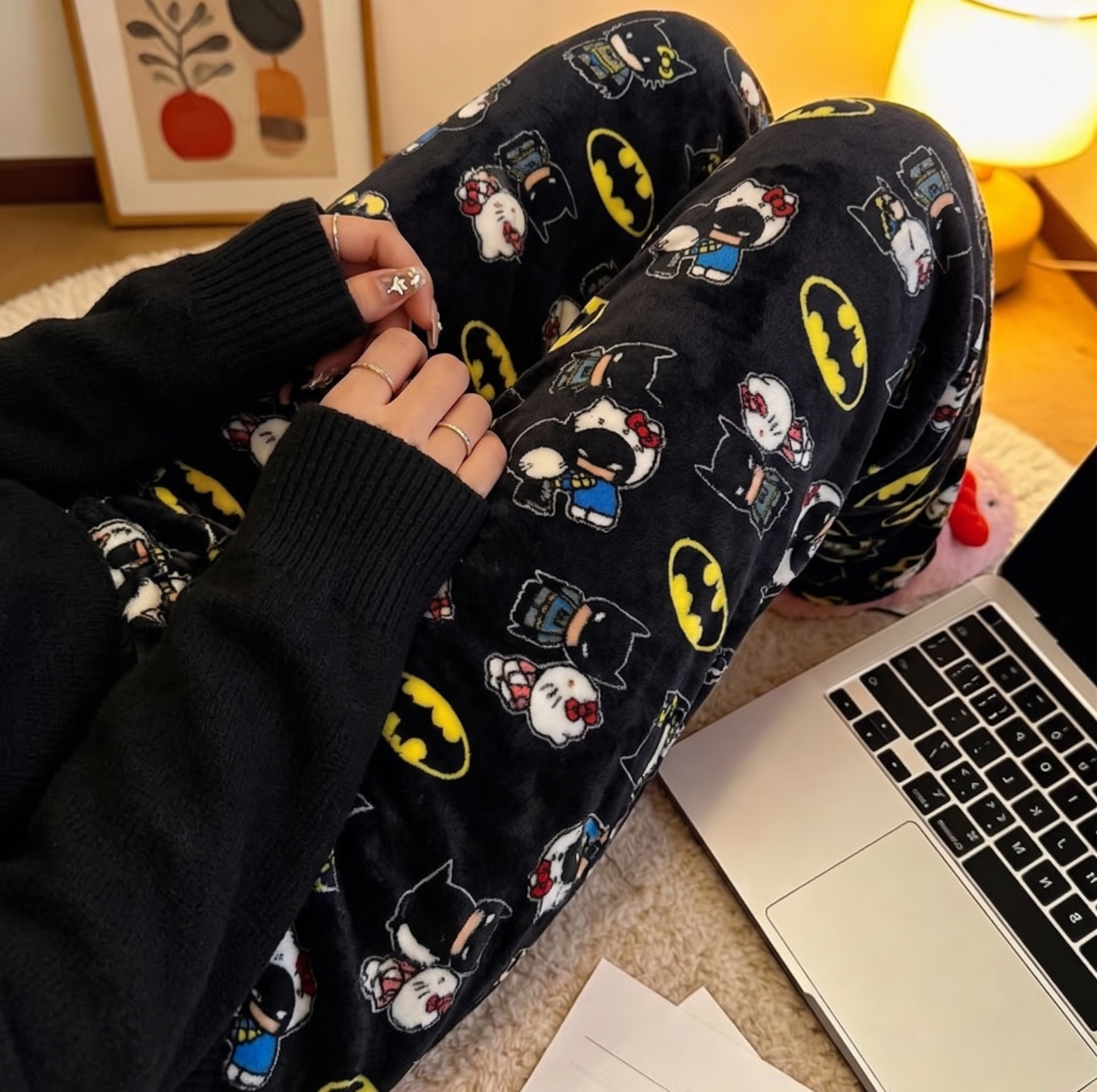 Hello Kitty x Batman Pajama